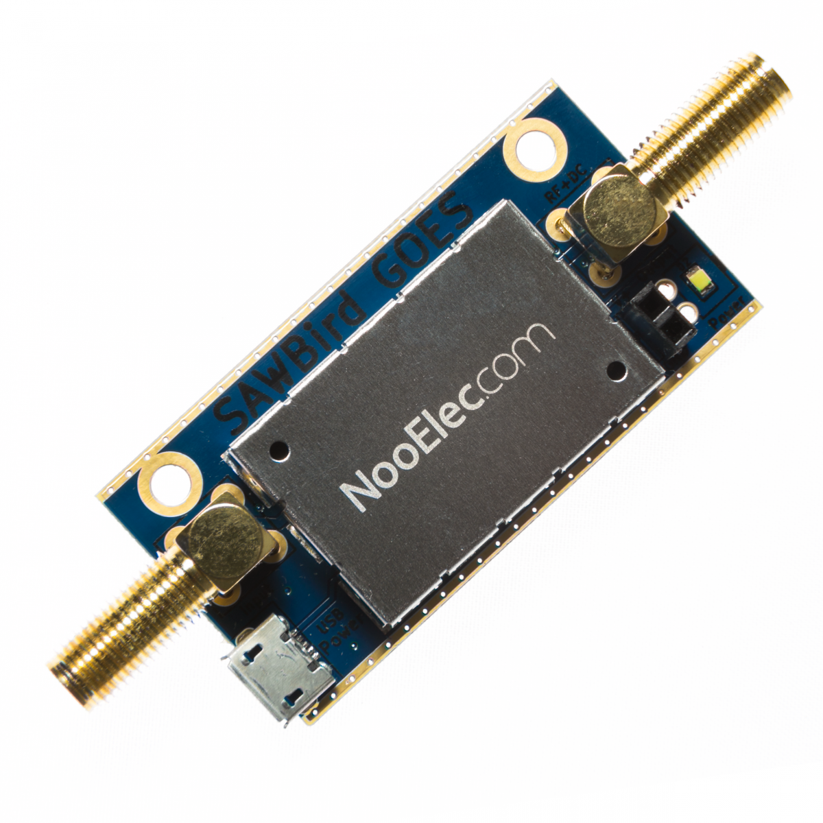 Nooelec SAWbird GOES Barebones - Premium Dual Ultra-Low Noise Amplifier  (LNA) & SAW Filter Module for NOAA (GOES/LRIT/HRIT/HPRT) Applications.  1688MHz