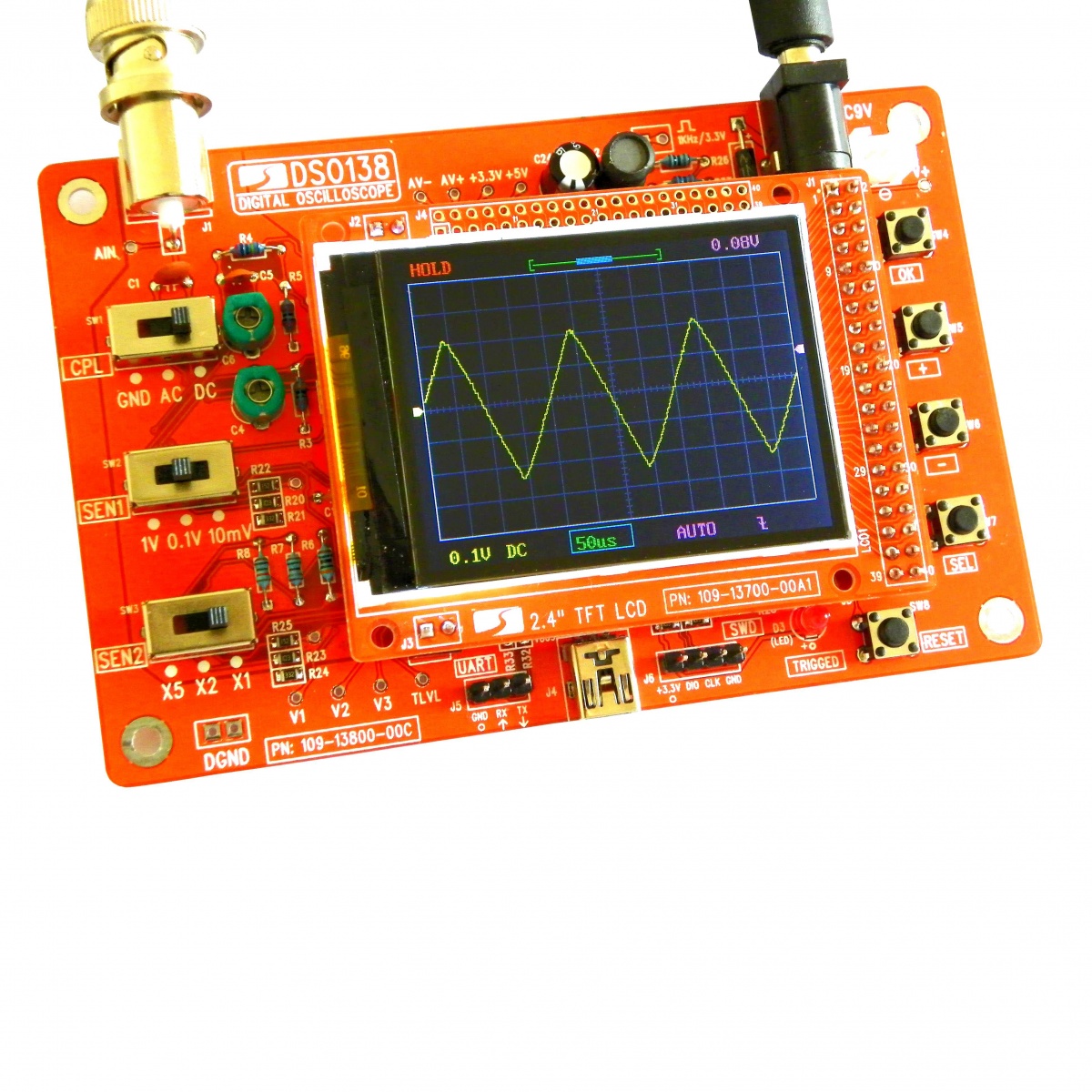 Nooelec JYETech DIY Oscilloscope Kit DSO138 Oscilloscopes Test