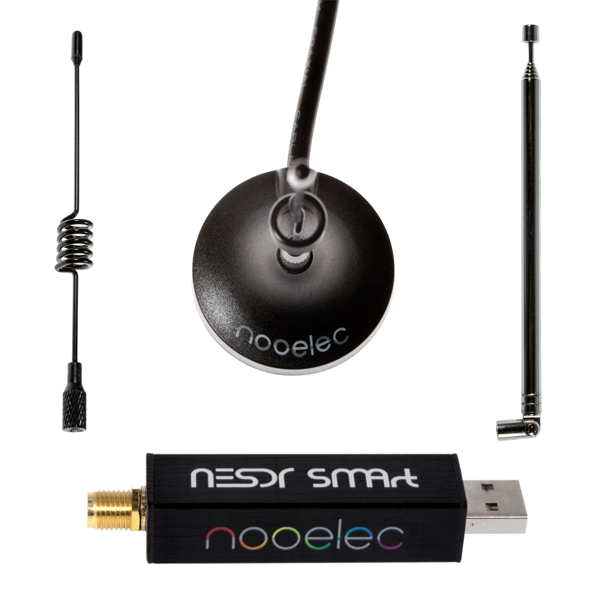 Nooelec - Nooelec NESDR SMArt v5 SDR - HF/VHF/UHF (100kHz-1.75GHz) RTL-SDR.  RTL2832U & R820T2-Based Software Defined Radio