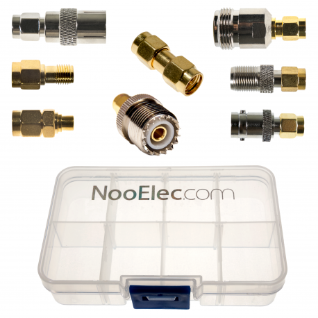 Nooelec SMA Adapter Connectivity Kit - Set of 8 RF Adapters for SMA-Input SDRs w/ Portable Carrying Case