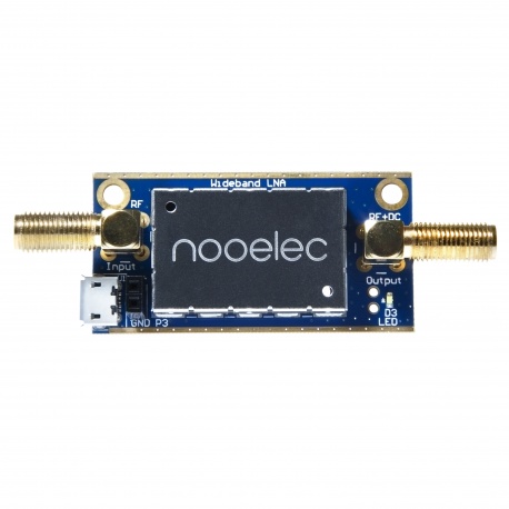 Nooelec LaNA Barebones - Wideband Ultra Low-Noise Amplifier (LNA) Module. 20MHz-4GHz Capability w/ Bias-Tee, USB & DC Power Options