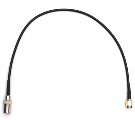 Male PAL to Male SMA pigtail cable, RG-316, 0.5' length