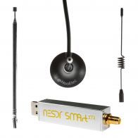 Nooelec NESDR SMArt XTR HF Bundle: 300Hz-2.3GHz Software Defined Radio Set for LF/HF/UHF/VHF. Includes NESDR SMArt XTR RTL-SDR, Ham It Up Plus Upconverter, 3 Antennas, Balun, Adapters