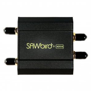 Nooelec SAWbird+ ADS-B: Premium, Dual-Channel, Cascaded Ultra-Low Noise Amplifier (LNA) & Filter Module for Airplane Tracking Applications. 1090MHz (ADSB) and 978MHz (UAT) Center Frequencies