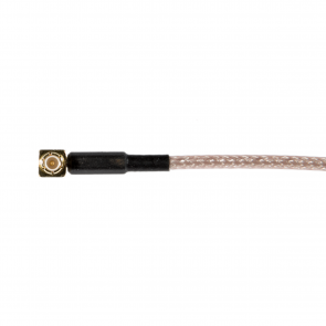 Male MCX (right-angle) to Female SMA pigtail cable, RG-316, 0.5' length