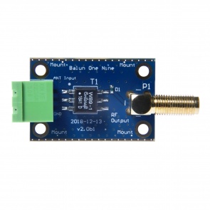 Balun One Nine v2 Barebones - Small Low-Cost 9:1 HF Antenna Balun/Unun with Multiple Connection Options