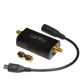 Nooelec LaNA HF - Ultra Low-Noise LF, MF & HF Amplifier (LNA) Module.  50kHz-150MHz Frequency Capability w/ Bias-Tee, USB & DC Power Options