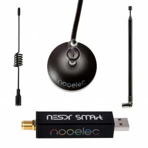 Nooelec NESDR SMArt v5 Bundle -  HF/VHF/UHF (100kHz-1.75GHz) RTL-SDR Kit with 3 Antennas.  RTL2832U & R820T2-Based Software Defined Radio
