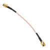 Male SMA to Male SMA pigtail cable, RG-316, 0.5' length