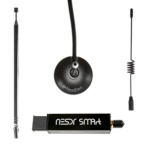  Nooelec HackRF One Software Defined Radio (SDR) & ANT500  Antenna Set. Capable of Receiving All Modes in HF, VHF & UHF Bands.  Includes SDR with 1MHz-6GHz Frequency Range & 20MHz Bandwidth