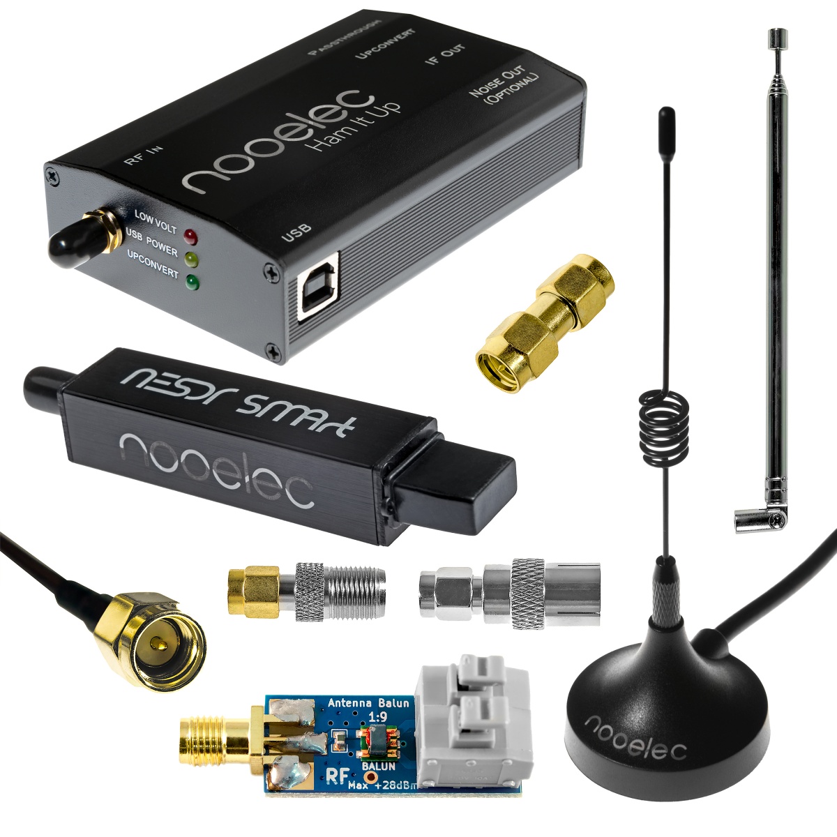 Nooelec NESDR Mini USB RTL-SDR & ADS-B Receiver Set, RTL2832U & R820T  Tuner, MCX Input. Low-Cost Software Defined Radio Compatible with Many SDR